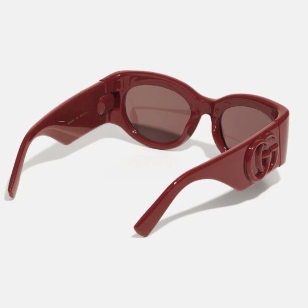 New Gucci GG1544S sunglasses burgundy Red bubble with case - Picture 7 of 10